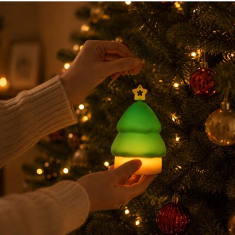 Lampka led choinka świąteczna silikon usb 3 tryby do zawieszenia dekoracja