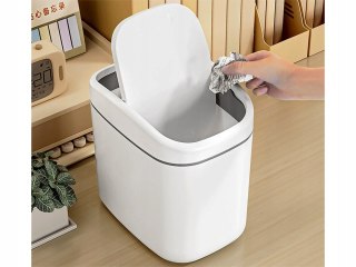 Mini kosz na śmieci do pokoju do łazienki pojemnik na biurko klapka 2 l
