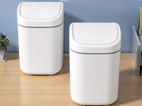 Mini kosz na śmieci do pokoju do łazienki pojemnik na biurko klapka 2 l