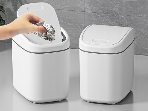 Mini kosz na śmieci do pokoju do łazienki pojemnik na biurko klapka 2 l