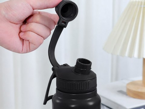 Termos bidon termiczny kubek pojemny 700ml z uchwytem na ciepłe i zimne