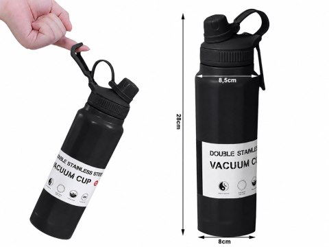 Termos bidon termiczny kubek pojemny 700ml z uchwytem na ciepłe i zimne