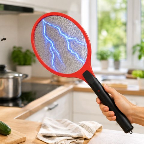 Elektryczna paletka do łapania much łapka packa na muchy komary ćmy muszki