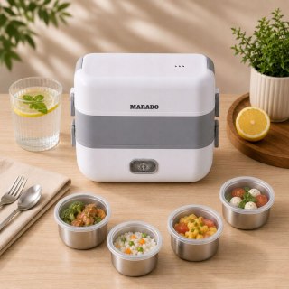 Elektryczny lunch box podgrzewacz do jedzenia termos 200w 4 pojemniki