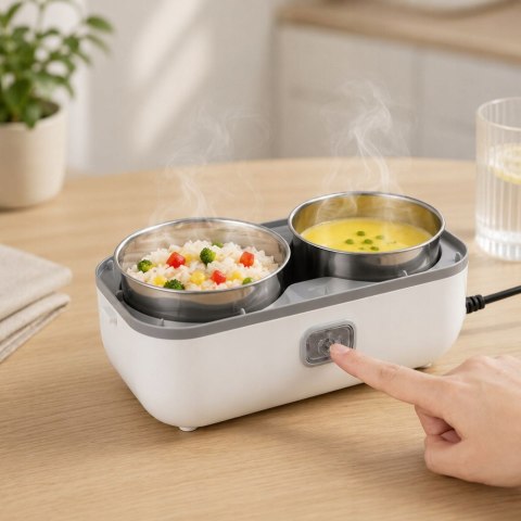 Elektryczny lunch box podgrzewacz do jedzenia termos 200w 4 pojemniki