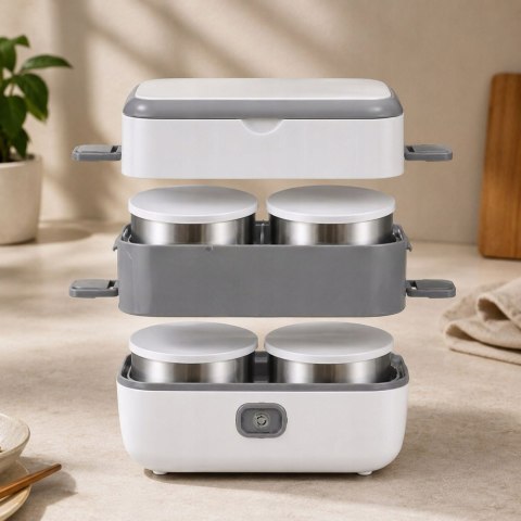 Elektryczny lunch box podgrzewacz do jedzenia termos 200w 4 pojemniki