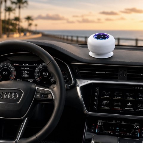 Głośnik bluetooth mini bezprzewodowy ipx4 przenośny bas mobilny przyssawka