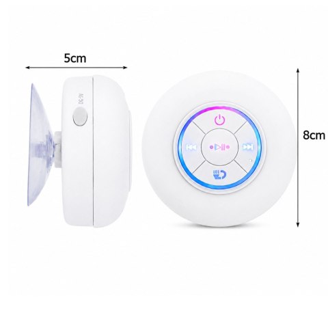 Głośnik bluetooth mini bezprzewodowy ipx4 przenośny bas mobilny przyssawka
