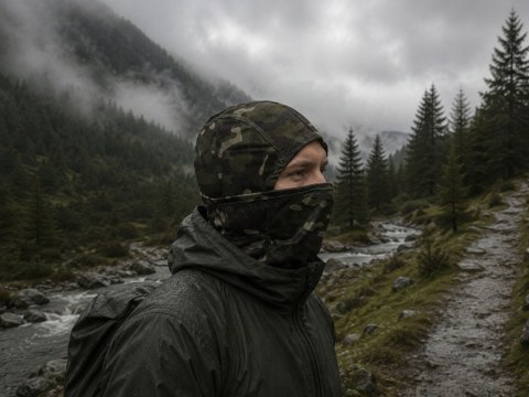 Kominiarka wojskowa termoaktywna oddychająca taktyczna balaclava ninja moro