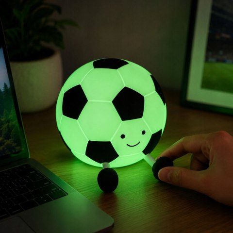 Lampka led piłka nożna silikonowa miękka kolorowa usb rgb dotykowa timer