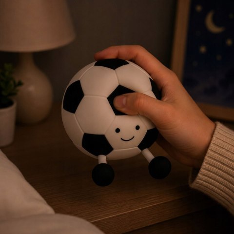 Lampka led piłka nożna silikonowa miękka kolorowa usb rgb dotykowa timer