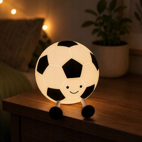 Lampka led piłka nożna silikonowa miękka kolorowa usb rgb dotykowa timer