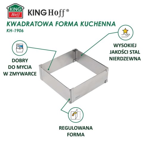 FORMA REGULOWANA RANT DO CIAST TORTÓW KINGHOFF KH-1906 KWADRATOWA