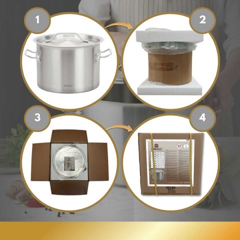 GARNEK GASTRONOMICZNY Z POKRYWĄ STALOWĄ Ø55cm 83L KINGHOFF KH-2029