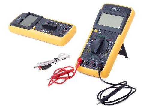 Miernik lcd multimetr z temperaturą dt9208a sonda