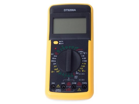 Miernik lcd multimetr z temperaturą dt9208a sonda