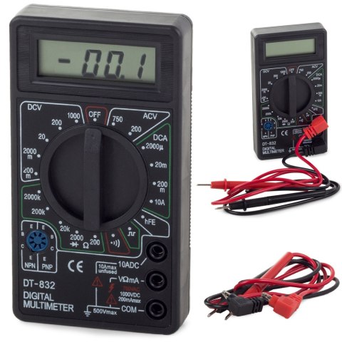 Miernik multimetr tester cyfrowy z sygnałem lcd