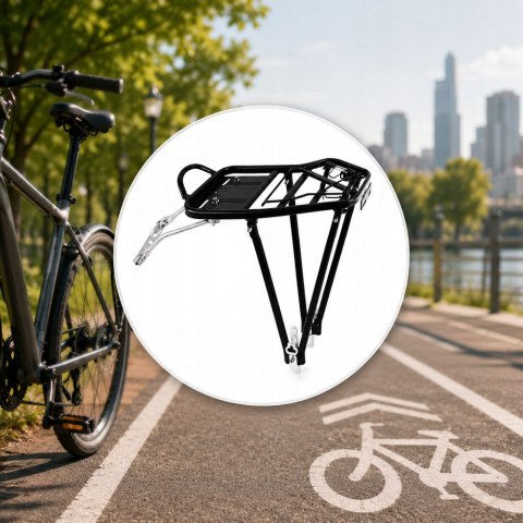 Bagażnik rowerowy tylny do roweru na zakupy aluminium 35kg uniwersalny