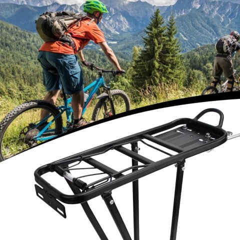 Bagażnik rowerowy tylny do roweru na zakupy aluminium 35kg uniwersalny
