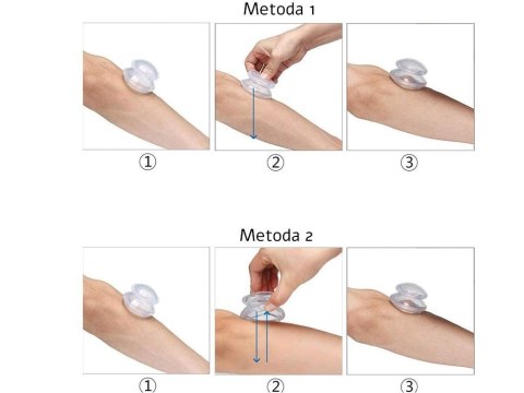 Bańki chińskie próżniowe silikonowe zestaw 4 szt