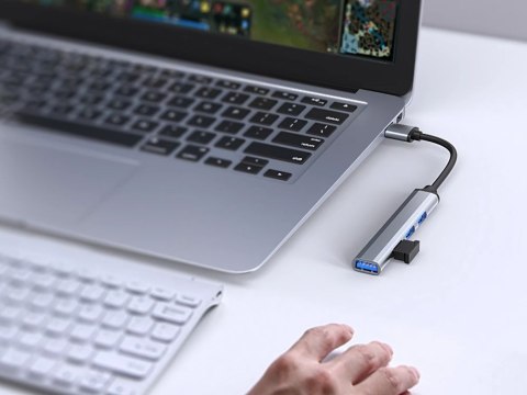 Hub rozdzielacz usb 3.0 5gb/s adapter stacja rozgałęźnik 4x porty usb 3.0
