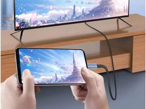 KABEL USB-C HDMI PRZEJŚCIÓWKA ADAPTER HUB USB TYP C DO HDMI 4K 180cm