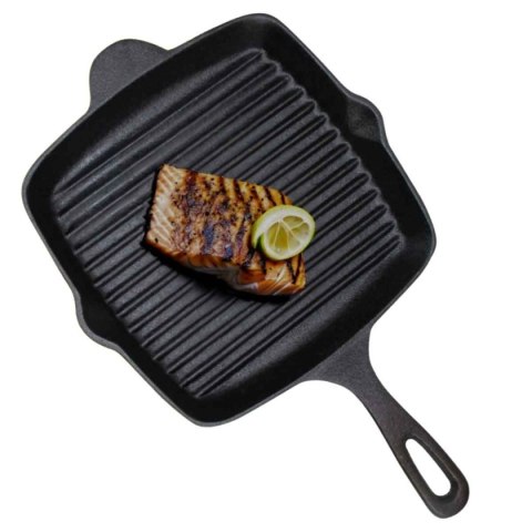 PATELNIA ŻELIWNA GRILLOWA HAGE 26 x 26cm INDUKCJA