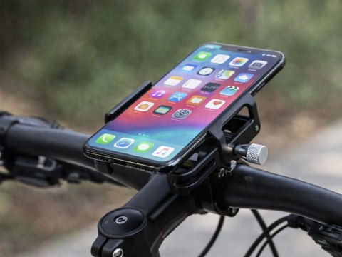 UCHWYT ROWEROWY NA TELEFON KIEROWNICĘ ALUMINIOWY REGULOWANY MOTOR MOCNY