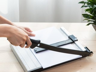 Giliotyna do cięcia papieru metalowa miara b7-a4