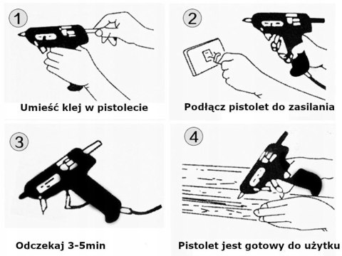 Klej do pistoletu na gorąco 11mm 300mm 36szt 1kg