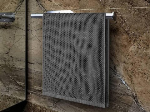 Uchwyt na ręcznik papierowy kuchenny samoprzylepny metalowy srebrny loft