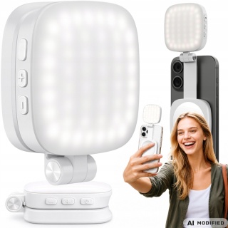 Lampa lampka led z lusterkiem magnes mafsafe do telefonu adapter