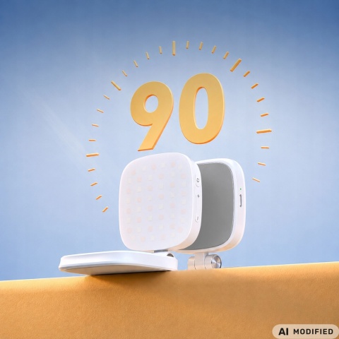 Lampa lampka led z lusterkiem magnes mafsafe do telefonu adapter