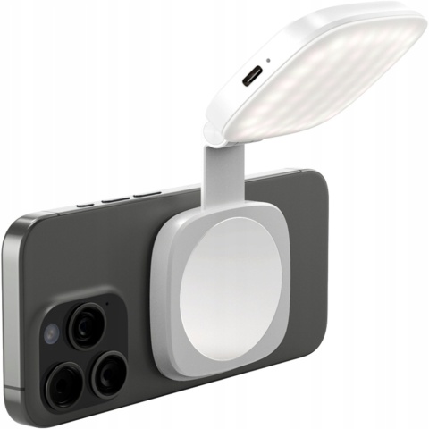 Lampa lampka led z lusterkiem magnes mafsafe do telefonu adapter