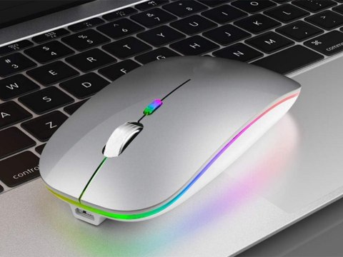 Mysz myszka optyczna bezprzewodowa slim 2,4 ghz bluetooth do laptopa pc