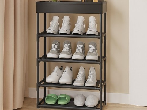 PÓŁKA NA BUTY OBUWIE ORGANIZER SZAFKA STOJAK REGAŁ 5 PÓŁKI DO ŁAZIENKI