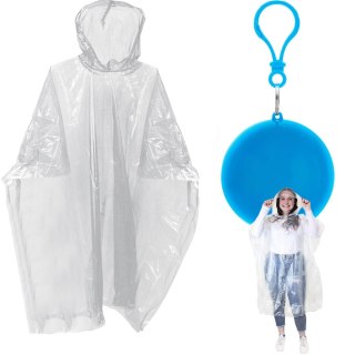 Płaszcz przeciwdeszczowy w kulce peleryna przeciwdeszczowa poncho brelok