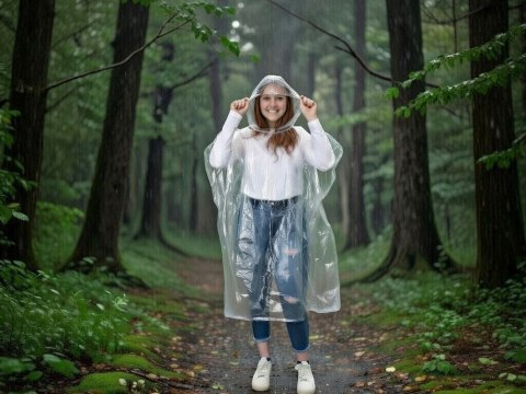 Płaszcz przeciwdeszczowy w kulce peleryna przeciwdeszczowa poncho brelok