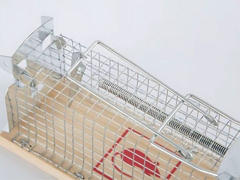 Pułapka żywołapka na szczury gryzonie humanitarna duża metalowa klatka xl