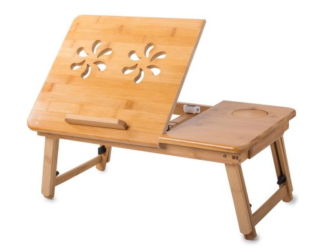 Stolik pod laptopa bambusowy do łóżka podstawka