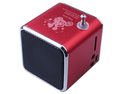 Głośnik bezprzewodowy przenośny mini radio fm led bluetooth mobilny microsd