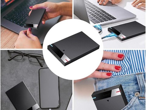 Obudowa dysku kieszeń na dysk adapter hdd ssd 2,5'' usb 3.0 sata kabel etui