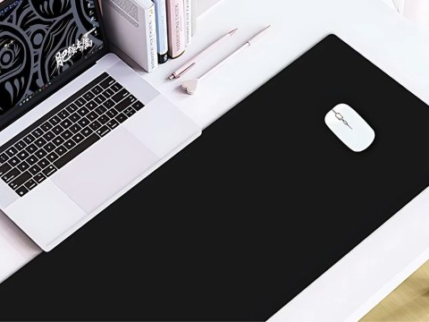 Podkładka gamingowa pod mysz klawiaturę xxl 90x40 cm antypoślizgowa czarna