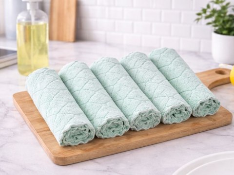 Ściereczki kuchenne mikrofibra do naczyń szkła blatu chłonne ręcznik 10szt