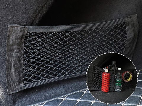 Siatka do bagaznika auta mocna na rzep do samochodu mocna kieszeń 50x25cm