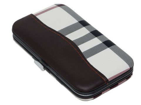 Zestaw do paznokci przybornik manicure pedicure etui cążki 7 elementów