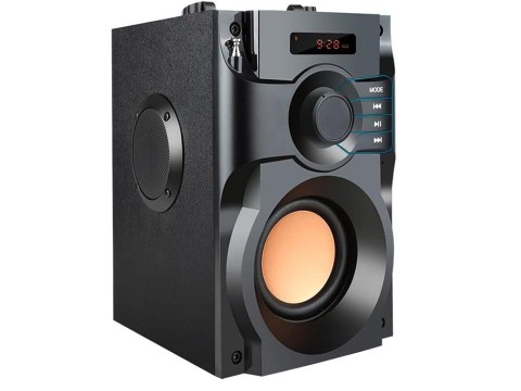 GŁOŚNIK BEZPRZEWODOWY BLUETOOTH PRZENOŚNY RADIO MOBILNY PILOT WYŚWIETLACZ