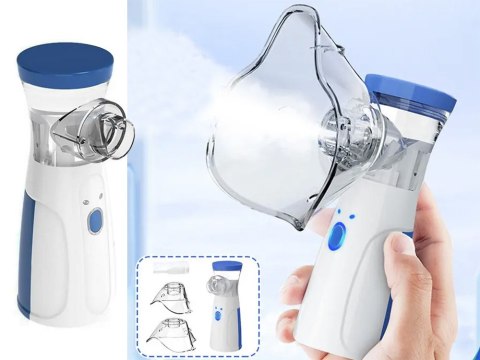 Inhalator nebulizator siateczkowy mesh przenośny bezprzewodowy cichy maska