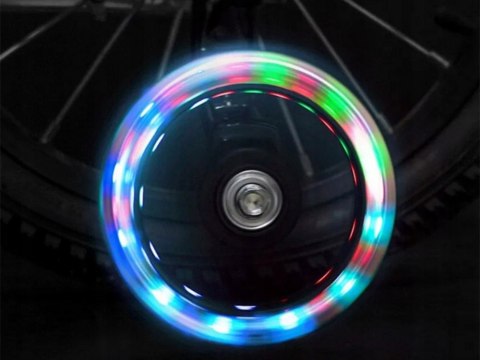 Kółka boczne do roweru dziecięcego diody led koła rowerowe świecące 12-16"