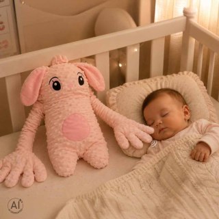 Poduszka dla niemowlaka uspokajająca do zasypiania funkcja klepania słoń